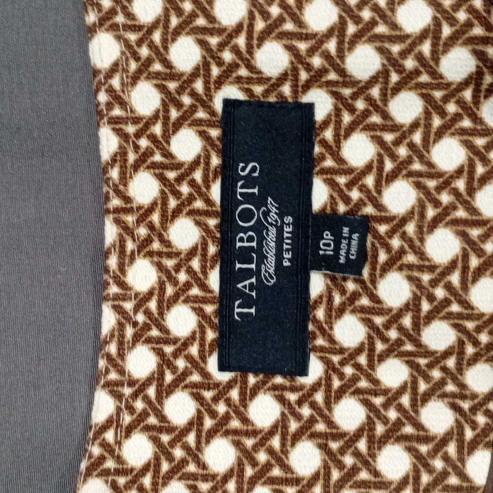 Talbots Brown Geometric Pattern Jacket - image 4